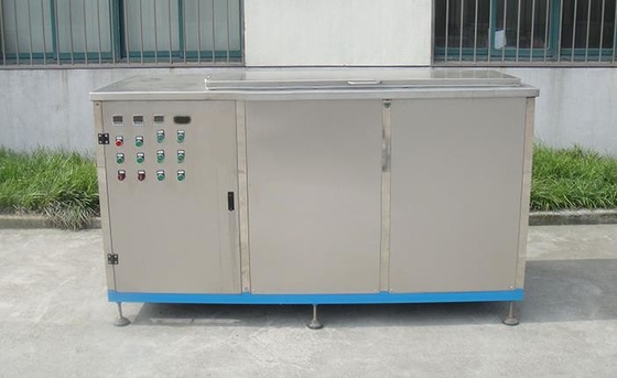 Máquina da limpeza ultrassônica de três latas, vapor industrial da máquina da limpeza com bandeja fria